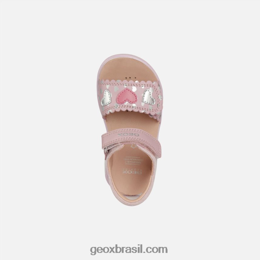 sandália delhi criança rosa/prata Geox 28TF8X1521