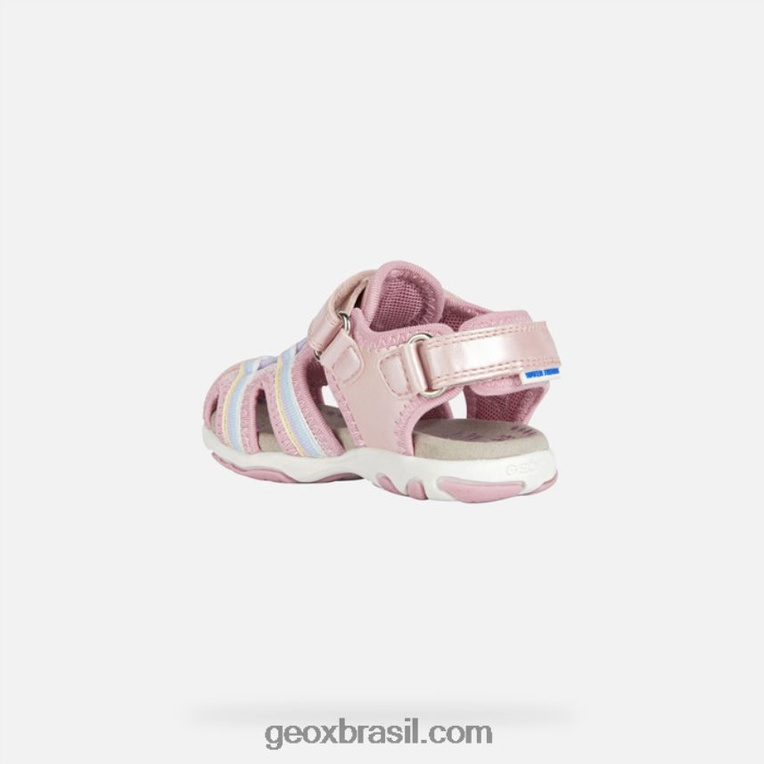 sandália flaffee criança luz rosa Geox 28TF8X1441