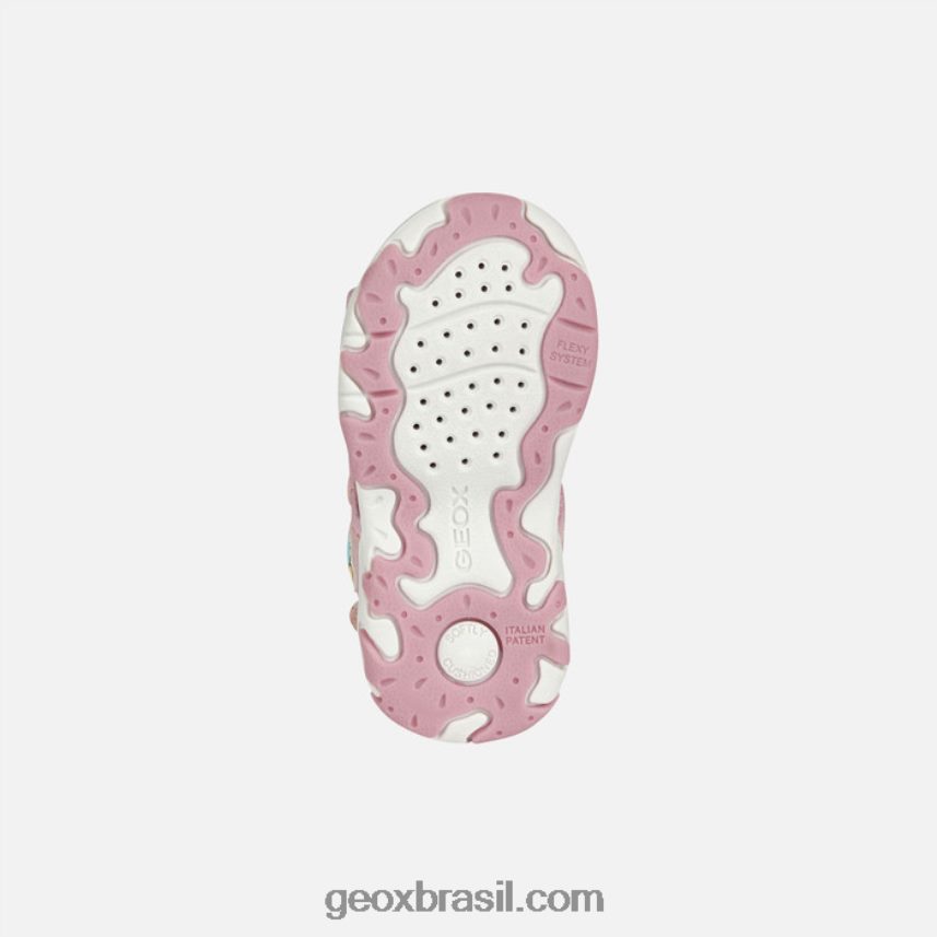 sandália flaffee criança luz rosa Geox 28TF8X1565