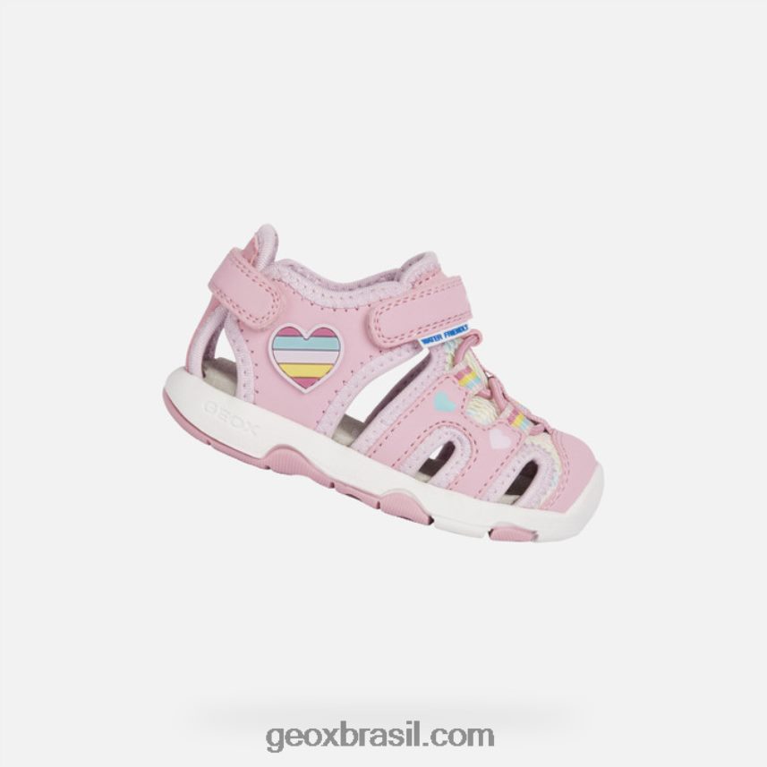 sandália multy criança rosa/multicolor Geox 28TF8X1469