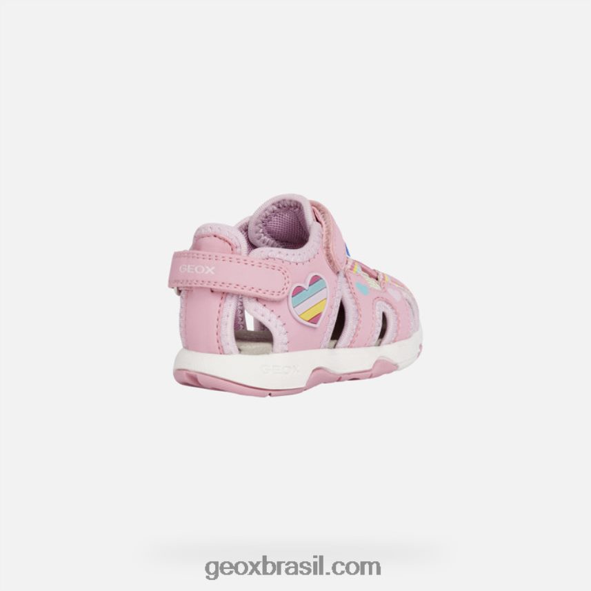 sandália multy criança rosa/multicolor Geox 28TF8X1469
