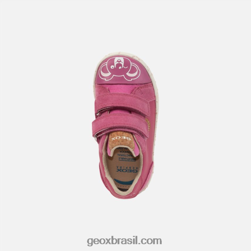 bebê kilwi fúcsia/branco Geox 28TF8X1544