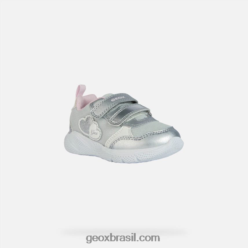 criança sprintye prata/rosa Geox 28TF8X1459