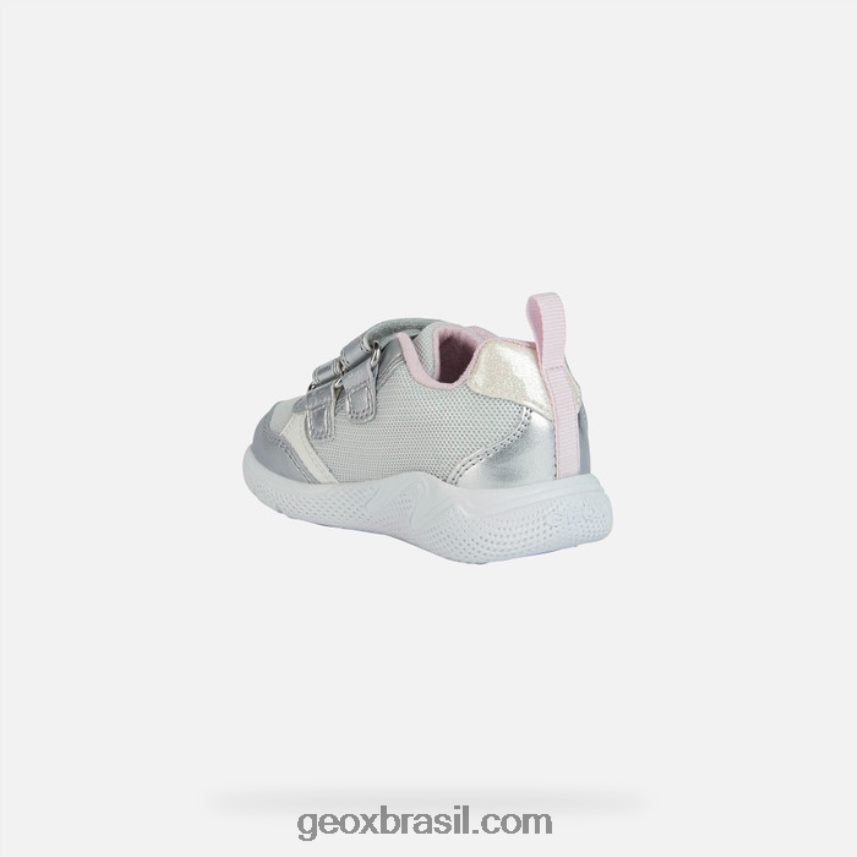criança sprintye prata/rosa Geox 28TF8X1459