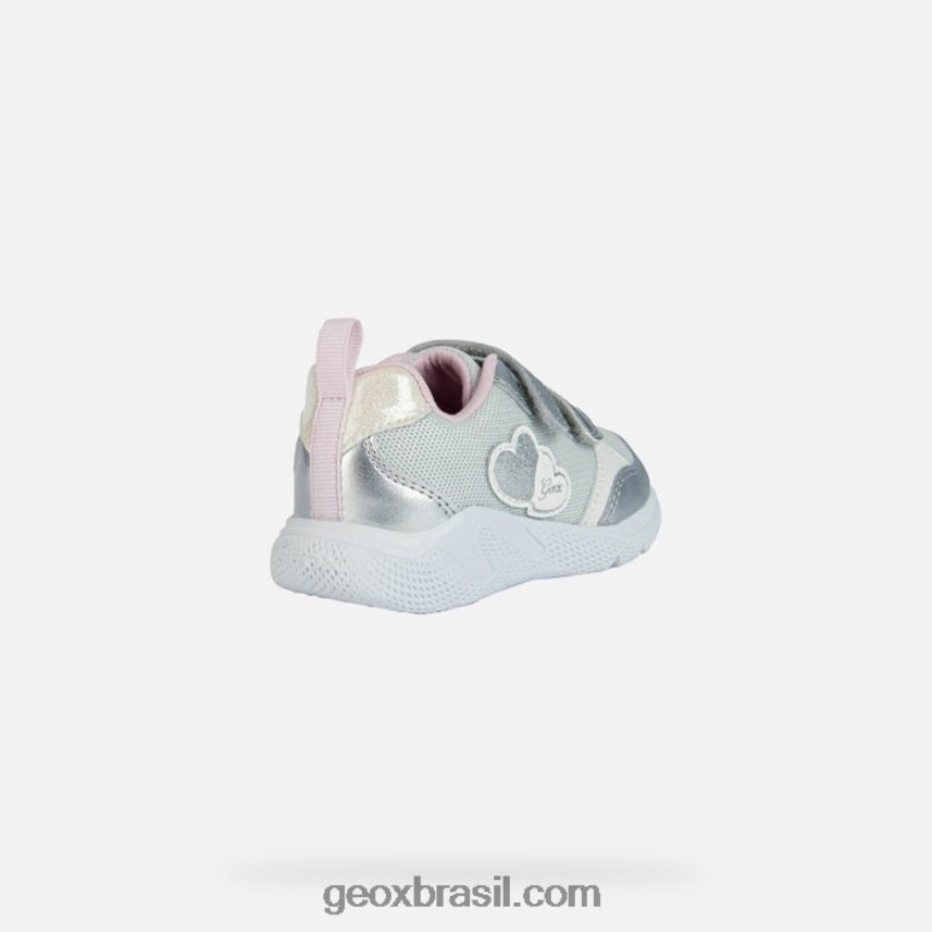 criança sprintye prata/rosa Geox 28TF8X1459