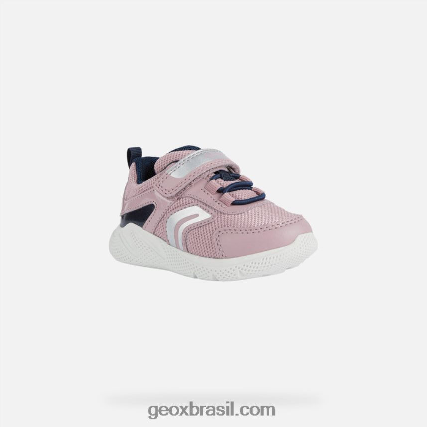criança sprintye rosa claro/ marinho Geox 28TF8X1489