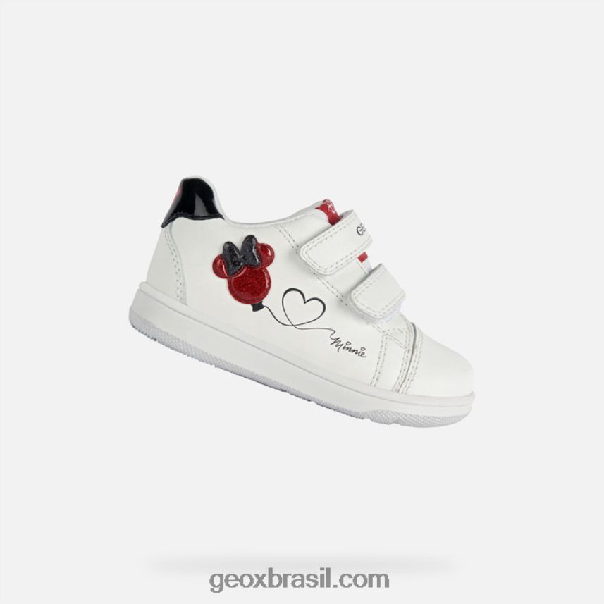 novo filme bebê branco/vermelho Geox 28TF8X1596
