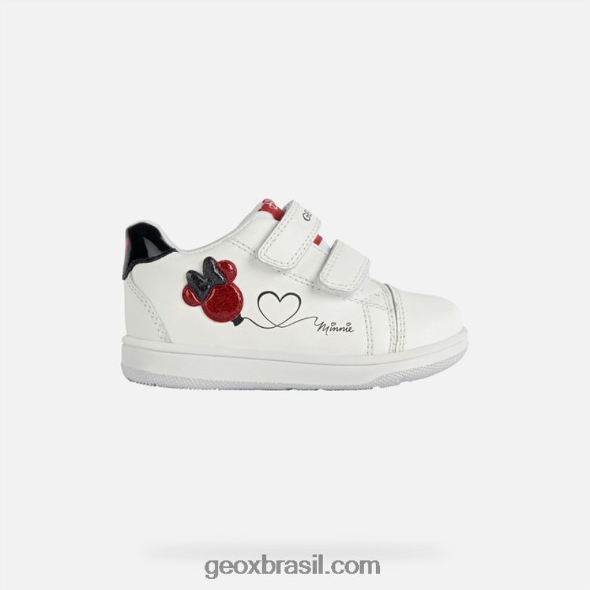 novo filme bebê branco/vermelho Geox 28TF8X1596