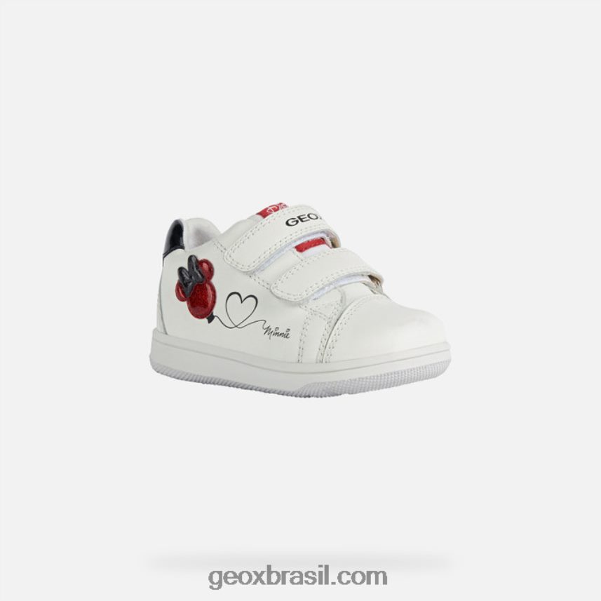 novo filme bebê branco/vermelho Geox 28TF8X1596