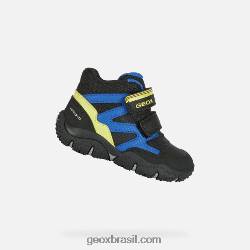 báltico abx criança preto/limão Geox 28TF8X1568