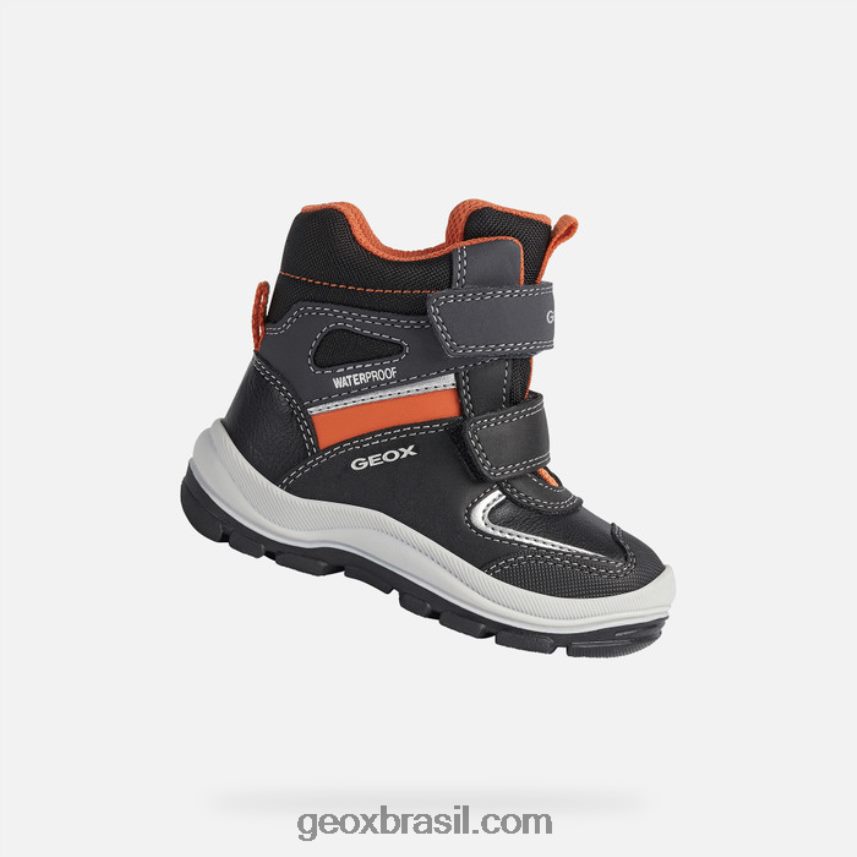 criança flanfil preto/laranja Geox 28TF8X1633