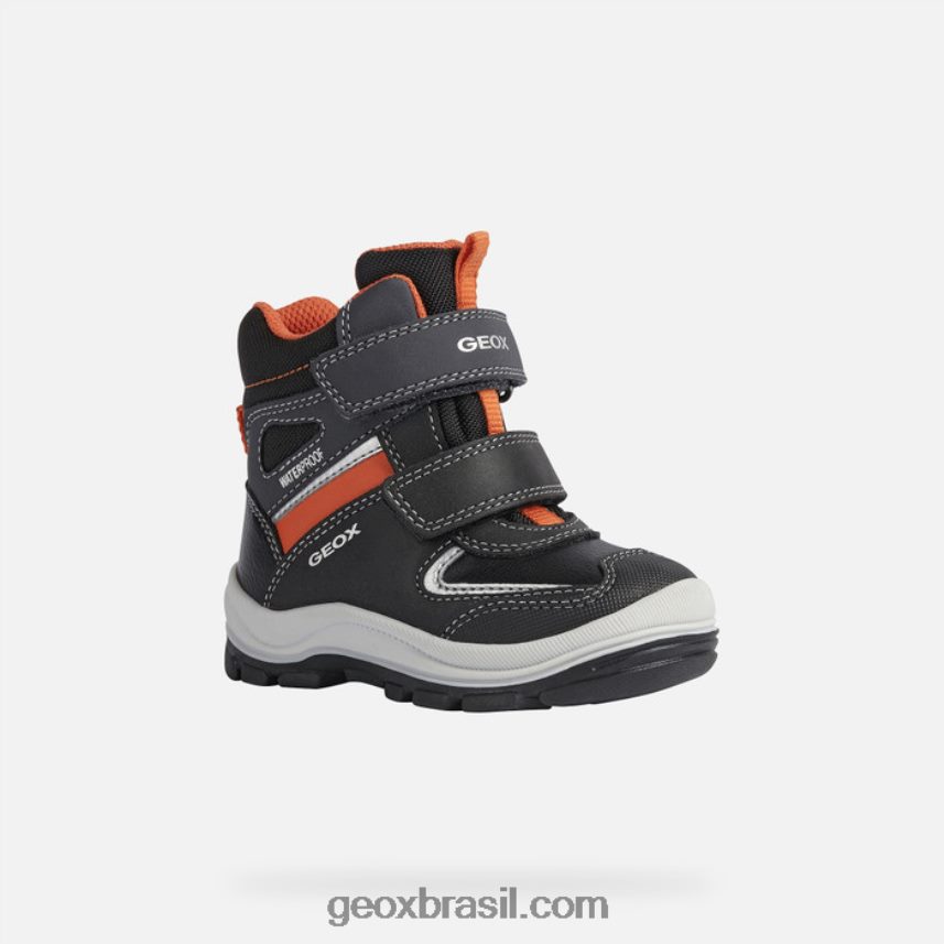 criança flanfil preto/laranja Geox 28TF8X1633