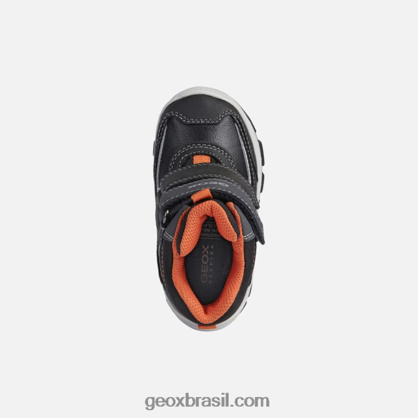 criança flanfil preto/laranja Geox 28TF8X1633