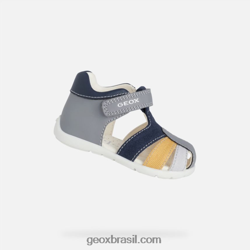menino elthan cinza/marinho Geox 28TF8X1483