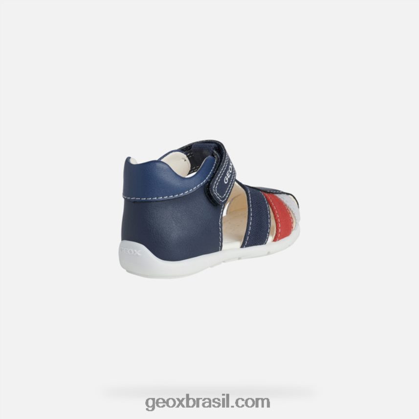 menino elthan marinho escuro/vermelho Geox 28TF8X1484