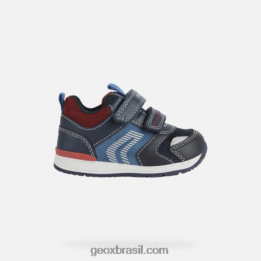 menino rishon marinho escuro/vermelho escuro Geox 28TF8X1615