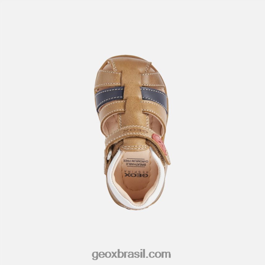 sandália macchia baby caramelo Geox 28TF8X1505