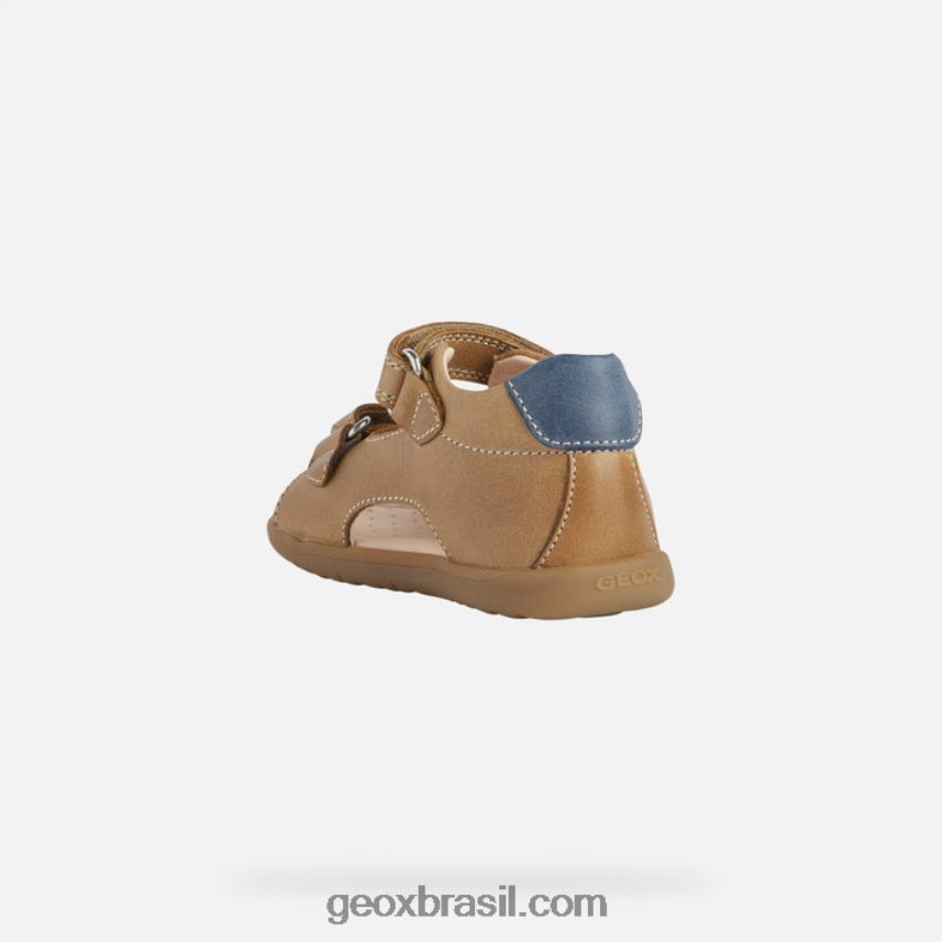 sandália macchia baby caramelo Geox 28TF8X2022