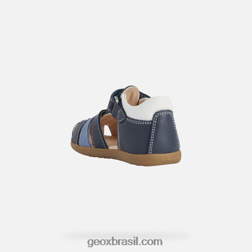 sandália macchia menino marinho/branco Geox 28TF8X1582