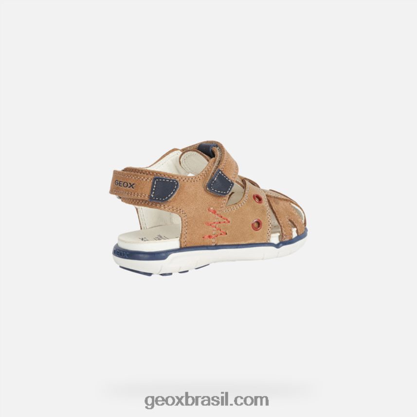 sandália delhi criança caramelo Geox 28TF8X1598