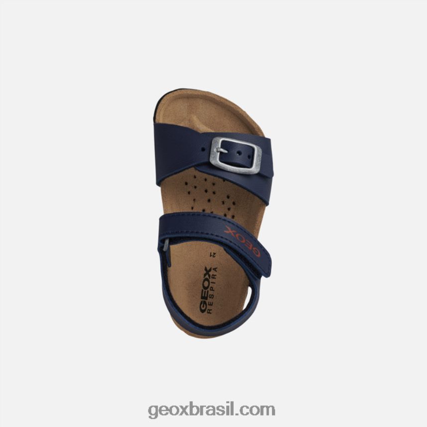 sandália giz criança marinho/vermelho escuro Geox 28TF8X1587
