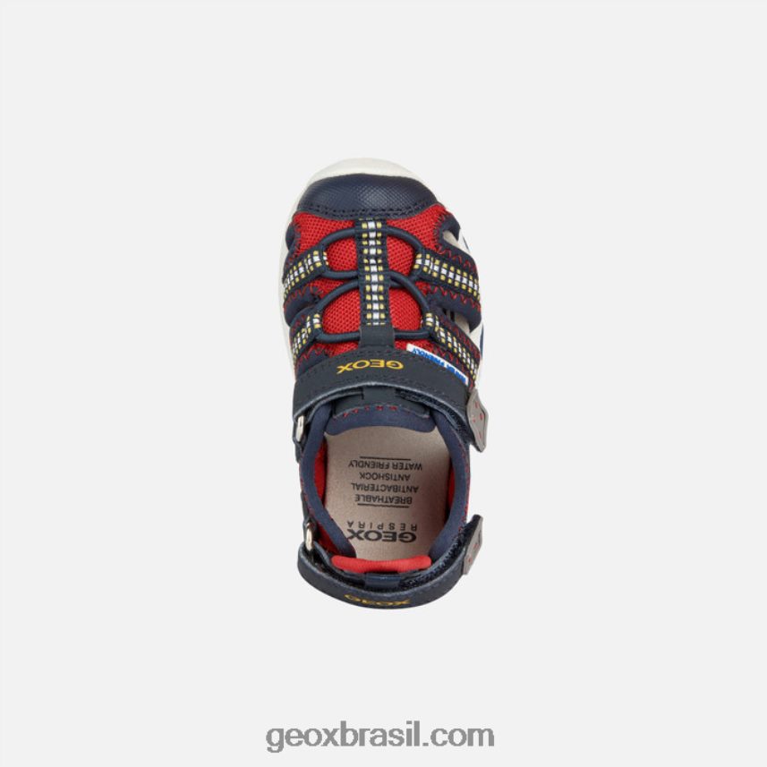 sandália multy criança vermelho/marinho Geox 28TF8X1434