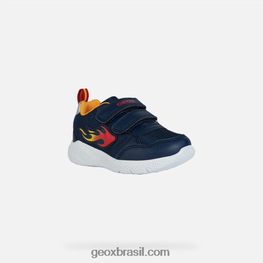 corra baby marinho/amarelo Geox 28TF8X1451