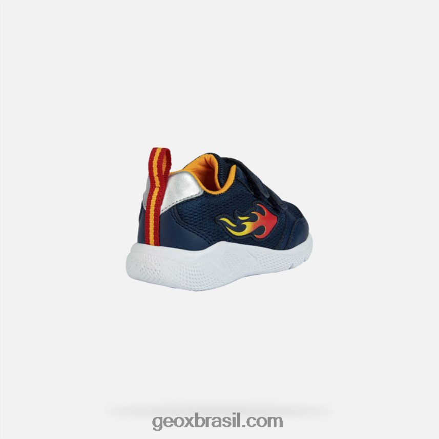 corra baby marinho/amarelo Geox 28TF8X1451