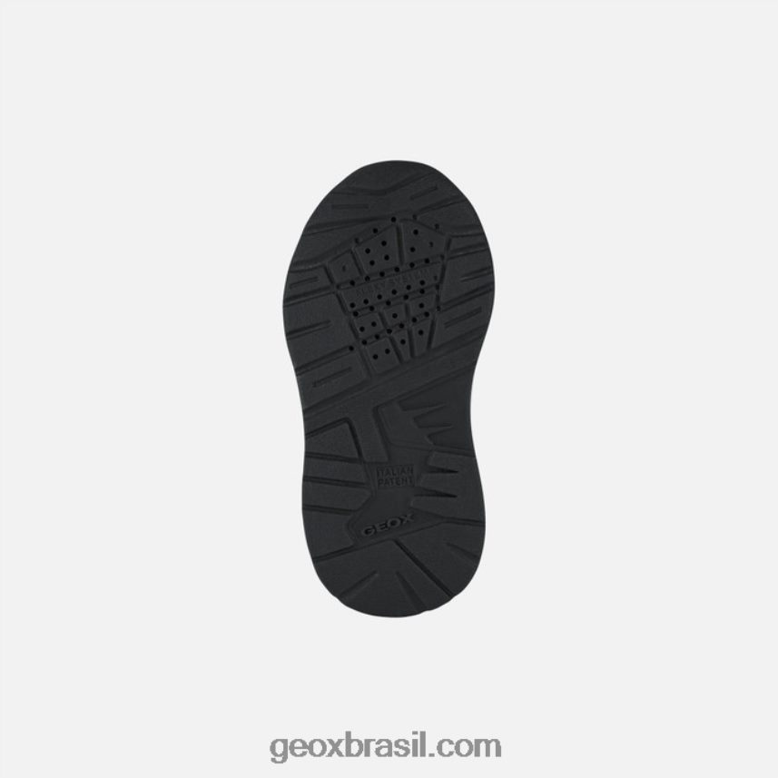 criança pirip preto/verde limão Geox 28TF8X1493