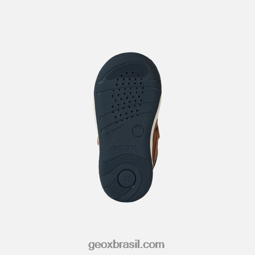 novo filme criança lt marrom/marinho Geox 28TF8X1523