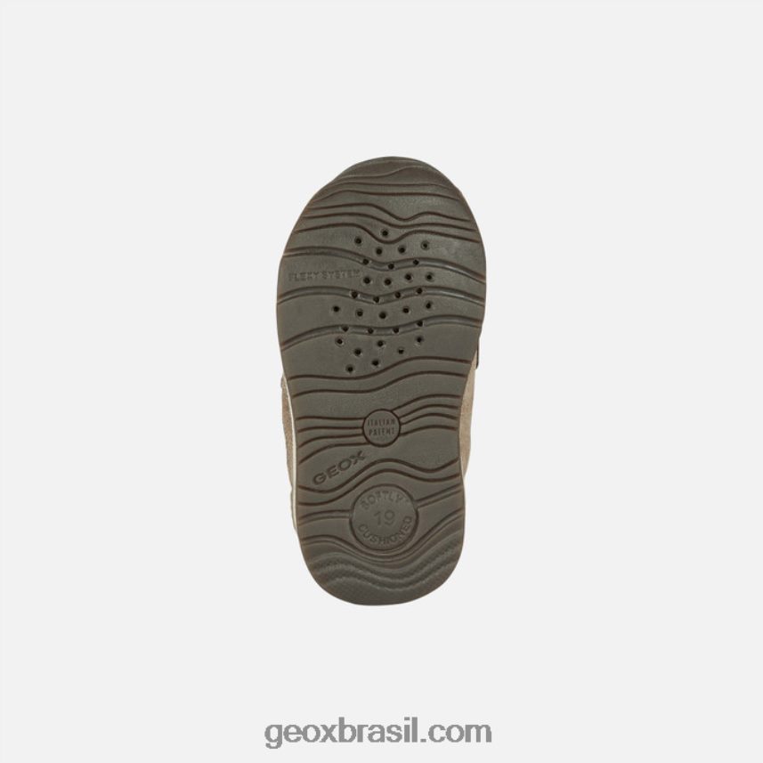 bebê rishon cinza fumê/platina Geox 28TF8X1499