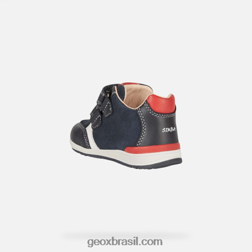 bebê rishon marinho escuro/vermelho Geox 28TF8X1443