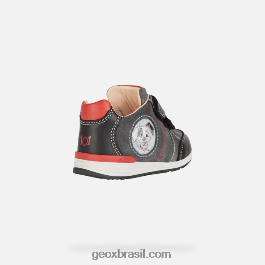bebê rishon preto/cinza escuro Geox 28TF8X1442