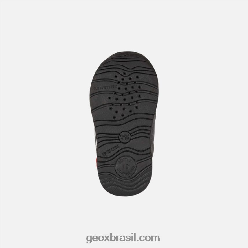 bebê rishon preto/cinza escuro Geox 28TF8X1442