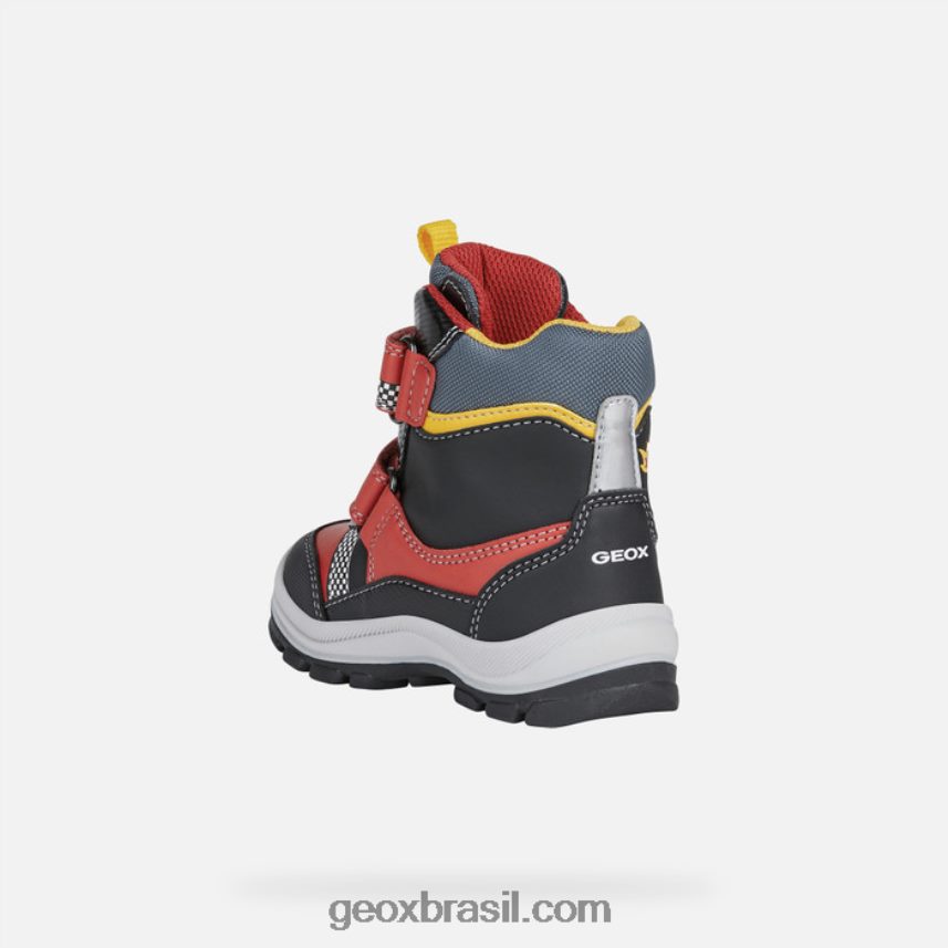 flanfil abx criança vermelho preto Geox 28TF8X1444