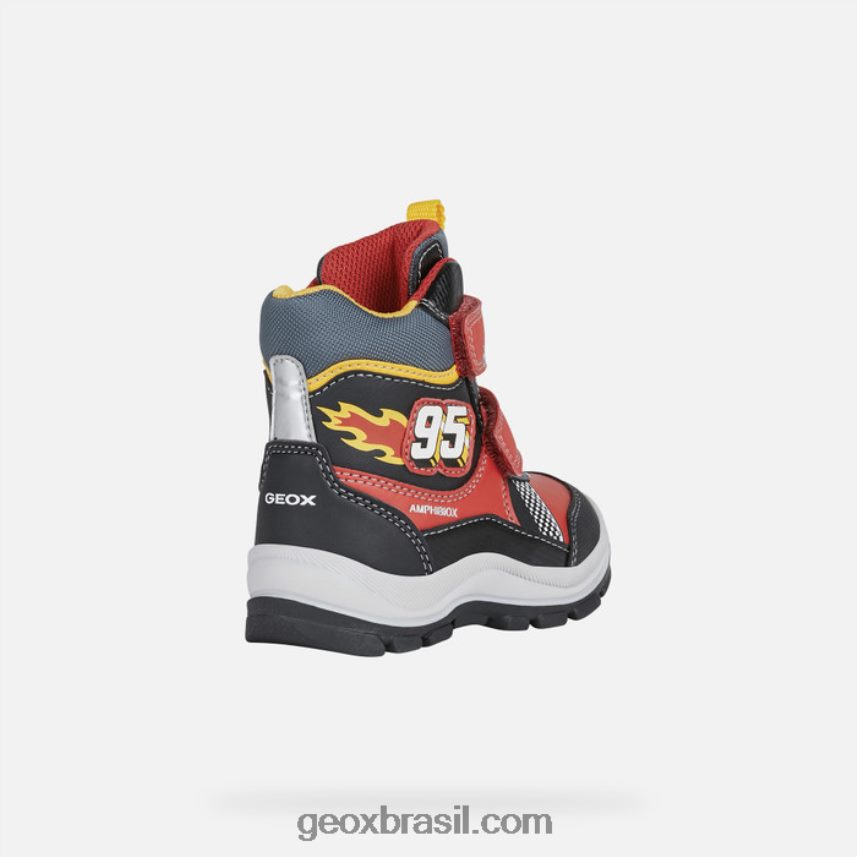 flanfil abx criança vermelho preto Geox 28TF8X1444