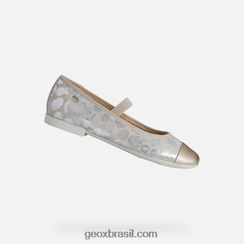 garota plié bege/platina Geox 28TF8X1196