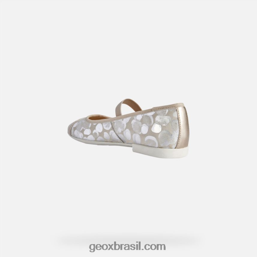 garota plié bege/platina Geox 28TF8X1196