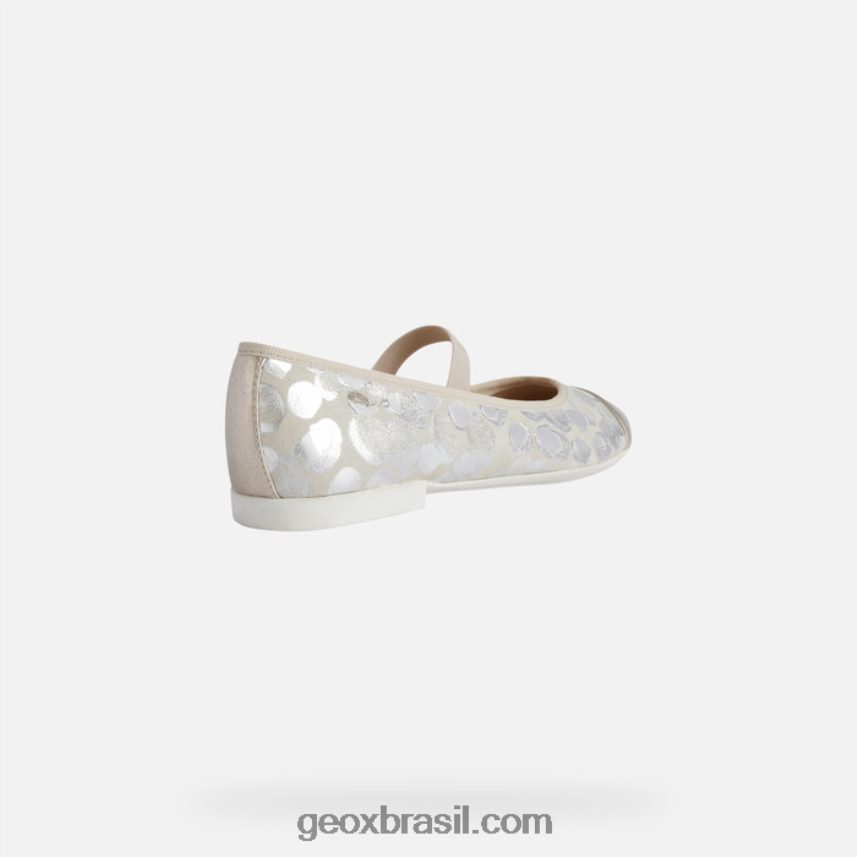 garota plié bege/platina Geox 28TF8X1196