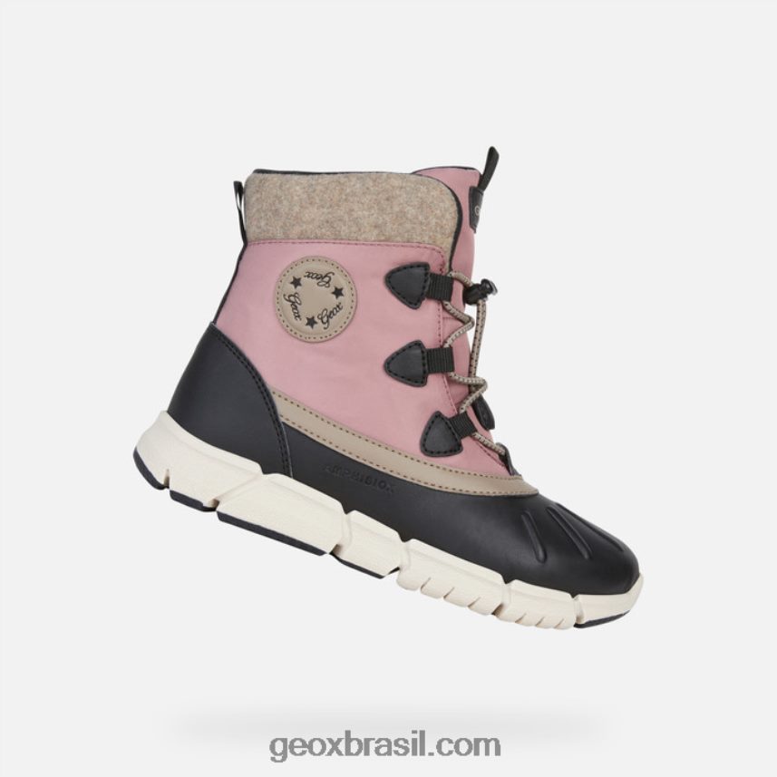 garota flexyper abx preto/rosa escuro Geox 28TF8X1082