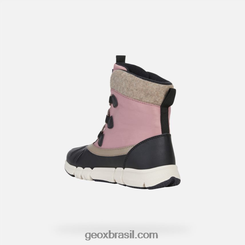 garota flexyper abx preto/rosa escuro Geox 28TF8X1082