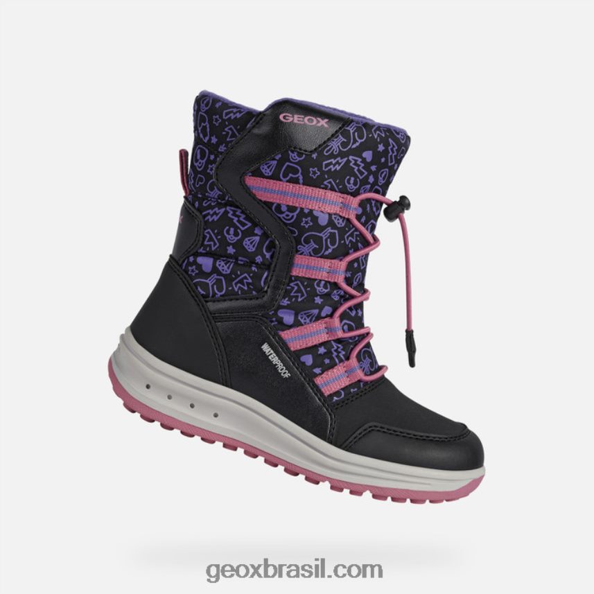 garota roby preto/fúcsia Geox 28TF8X1254