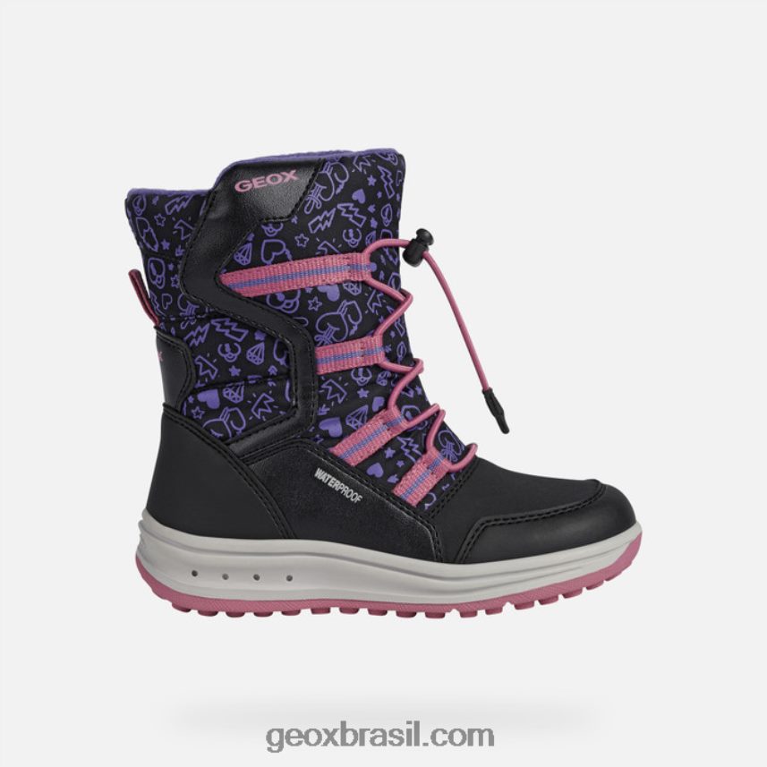 garota roby preto/fúcsia Geox 28TF8X1254