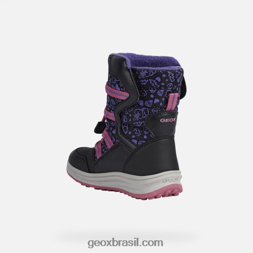 garota roby preto/fúcsia Geox 28TF8X1254