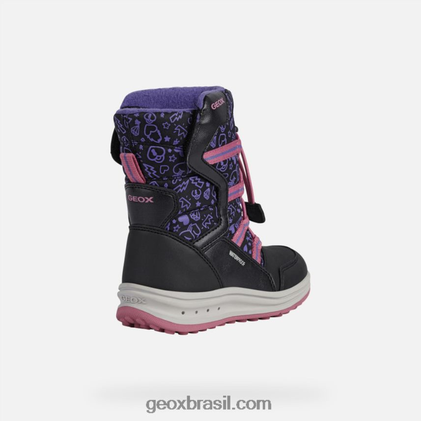 garota roby preto/fúcsia Geox 28TF8X1254