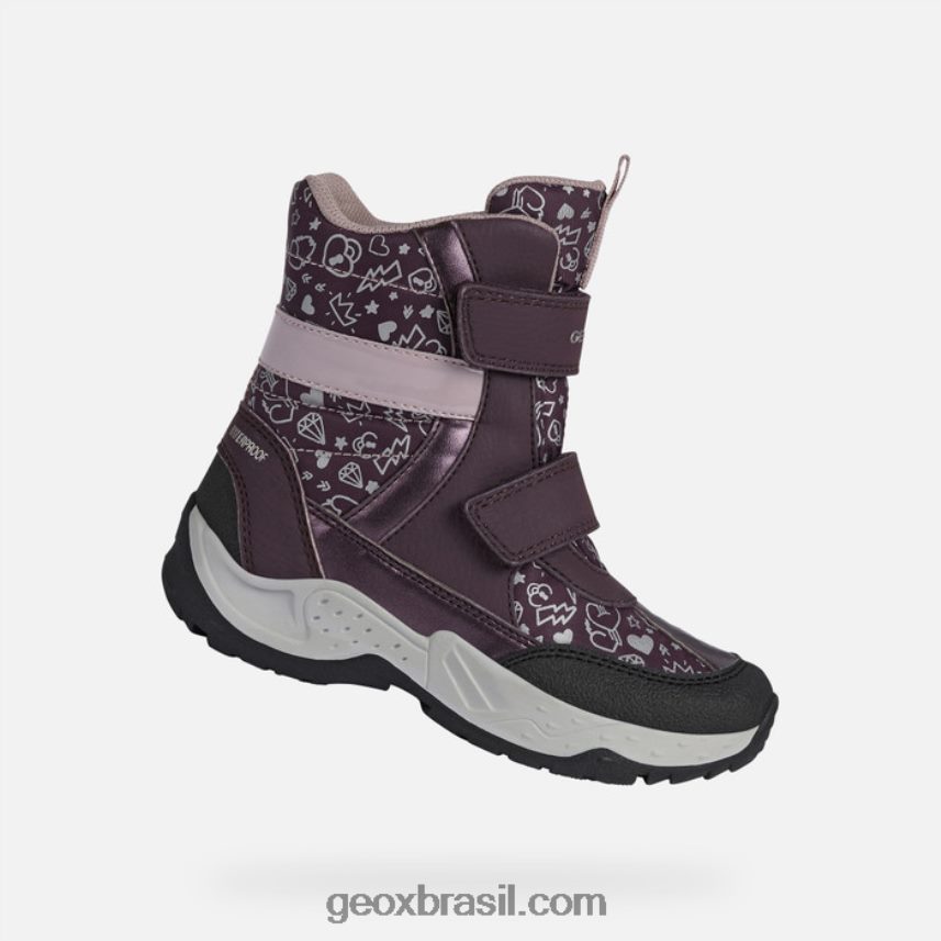 menina sentinela ameixa/rosa escura Geox 28TF8X1253