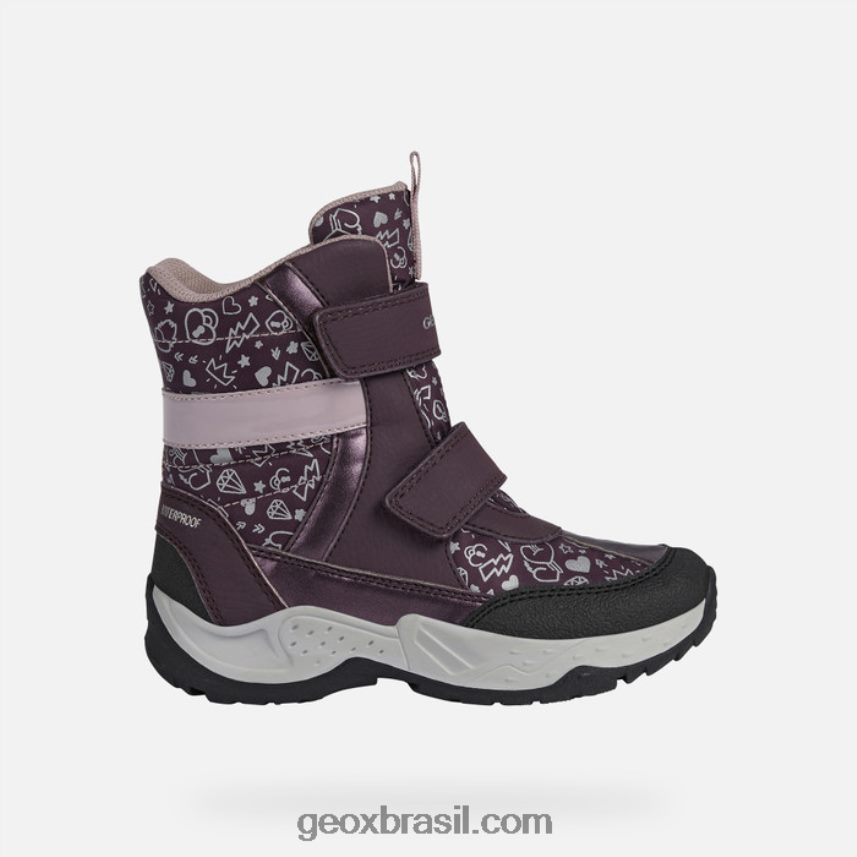 menina sentinela ameixa/rosa escura Geox 28TF8X1253