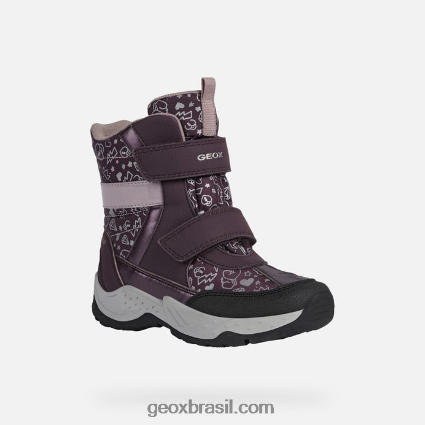 menina sentinela ameixa/rosa escura Geox 28TF8X1253