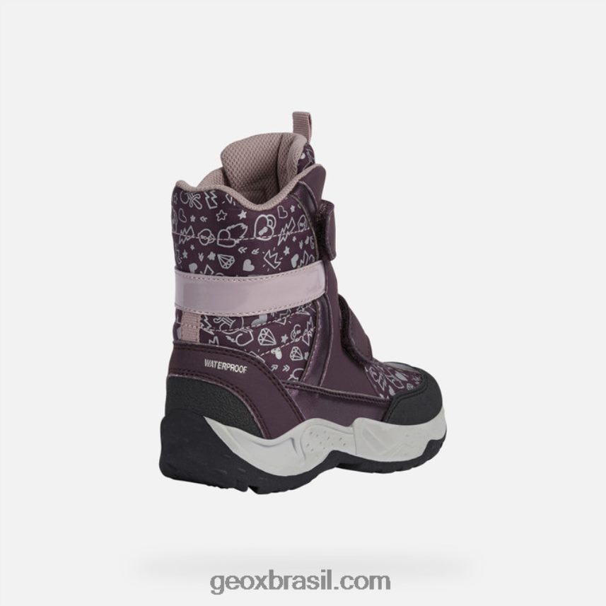 menina sentinela ameixa/rosa escura Geox 28TF8X1253