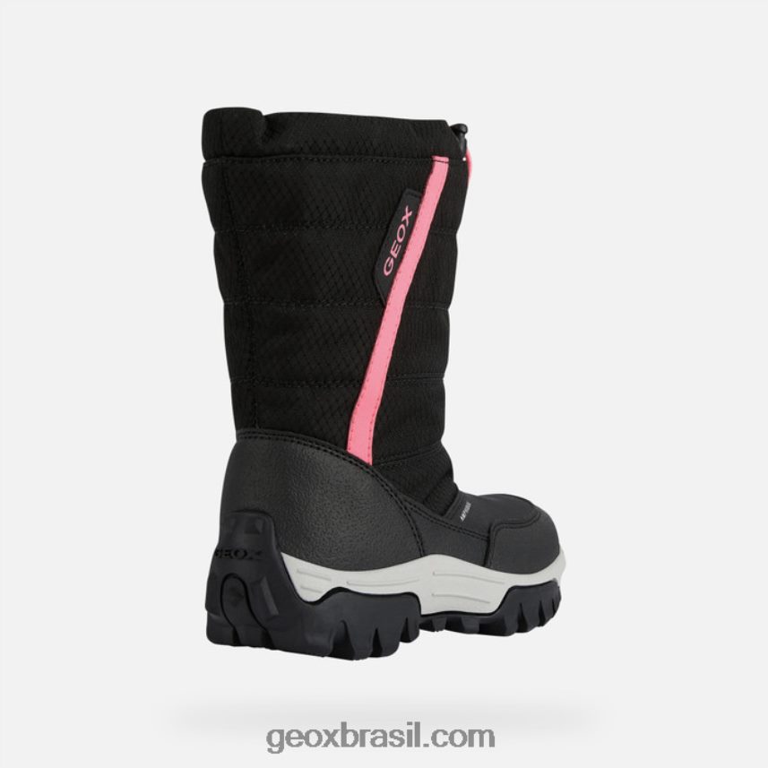 abx júnior do himalaia preto/fúcsia Geox 28TF8X1155